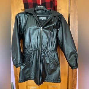 Vintage Wilsons leather short trench coat